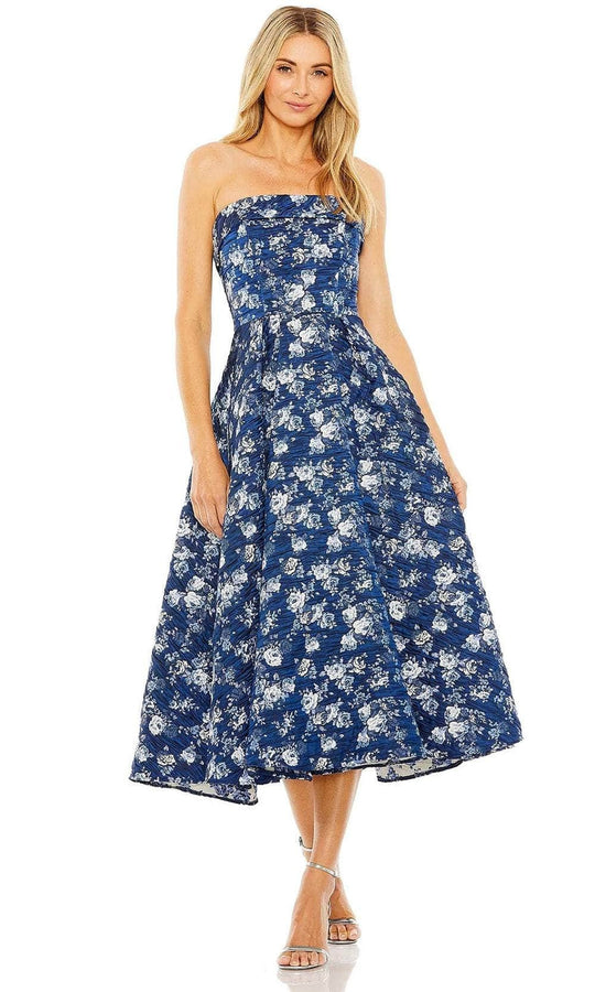 Mac Duggal 68617 - Straight Across Printed Cocktail Dress