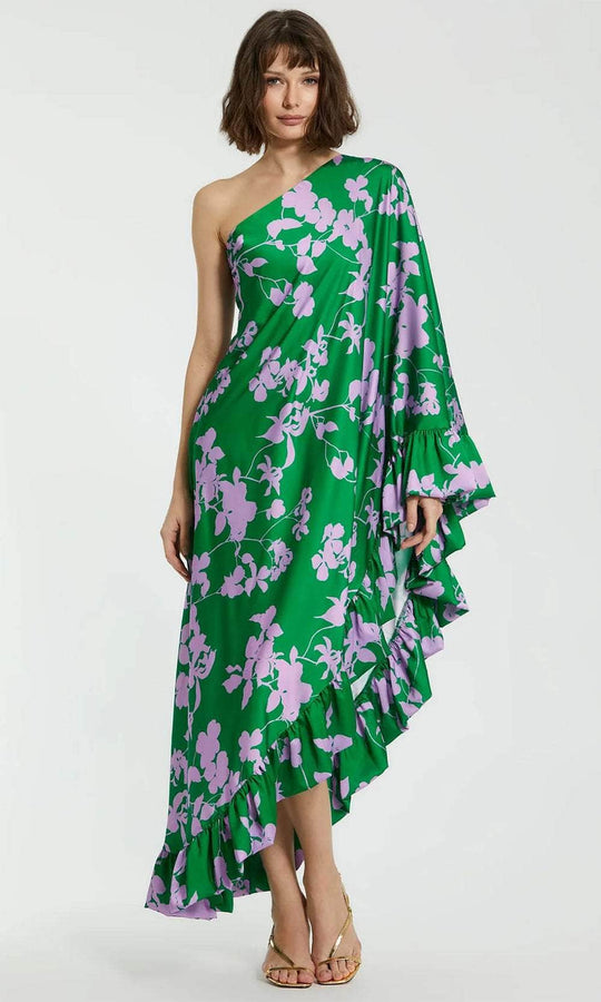 Mac Duggal 68787 - One-Shoulder Printed Long Dress