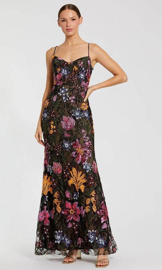 Mac Duggal 68885 - Floral Embroidered Sweetheart Gown