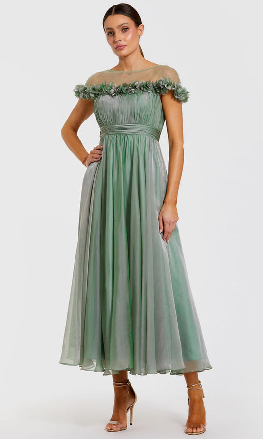 Mac Duggal 68966 - Floral Illusion Neckline Dress