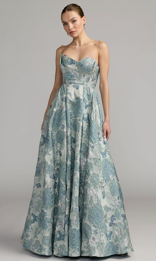 Mac Duggal 68999 - Sweetheart Neck Floral Textured Ballgown