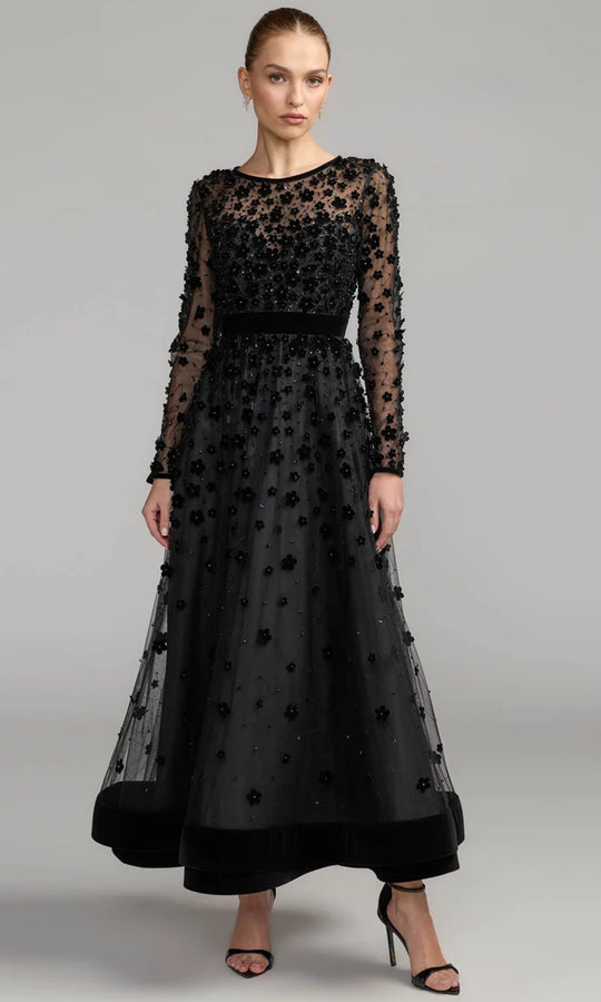 Mac Duggal 69200 - Applique A-line Evening Dress
