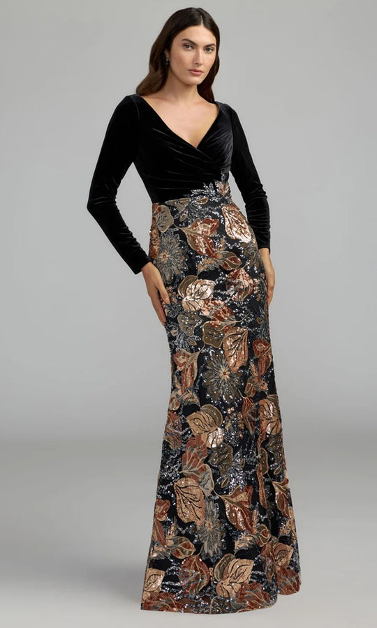 Mac Duggal 69223 - Embellished Long Sleeve Evening Dress