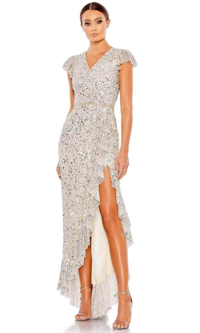Mac Duggal 70113 - V-neck Sequined Evening Dress Couture Candy Mac Duggal 70113 - V-neck Sequined Evening Dress Couture Candy