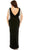 Mac Duggal 76990 - Fringe Detailed Plunging V Neck Dress Prom Dresses