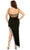 Mac Duggal 76994 - Asymmetrical Slit Fitted Gown Evening Dresses