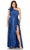 Mac Duggal 77003 - Ruffled Strap Pleated Evening Dress Evening Dresses 14W / Sapphire