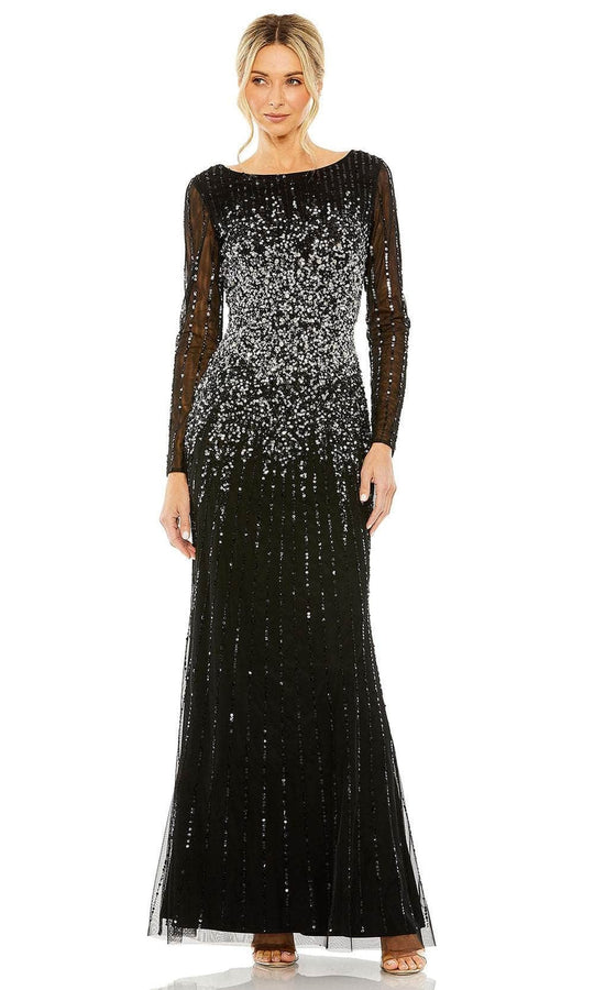 Mac Duggal 9226 - Illusion Long Sleeve Evening Dress