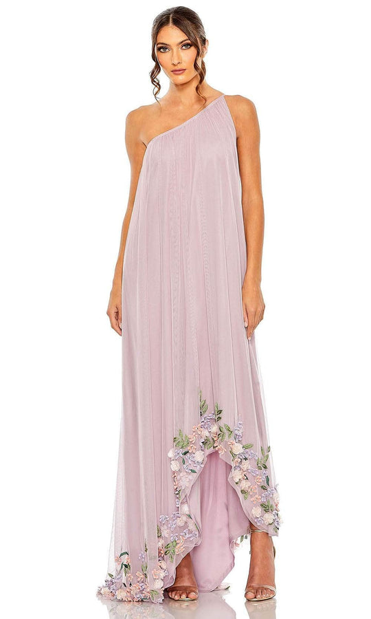 Mac Duggal 9236 - Asymmetric Neck High Low Evening Gown