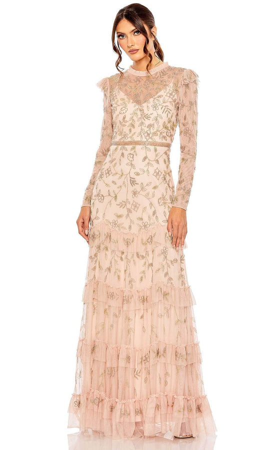 Mac Duggal 9237 - Beaded High Illusion Evening Gown