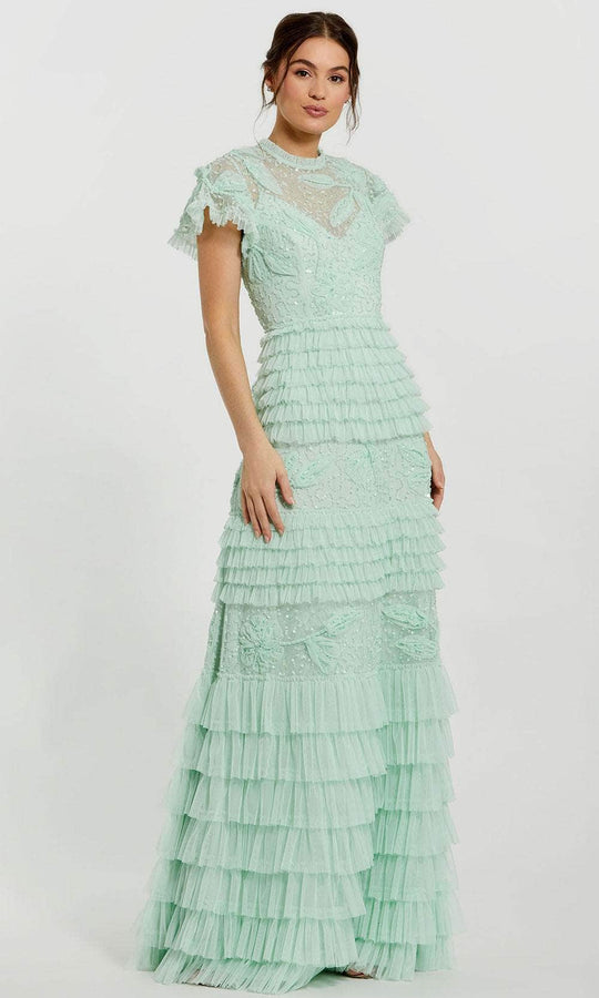 Mac Duggal 9278 - Layered Ruffle Mesh Gown