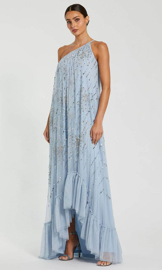 Mac Duggal 9344 - High-Low Embellished Mesh Gown