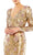 Mac Duggal 93615 - Floral Sequined Sheath Long Dress Evening Dresses
