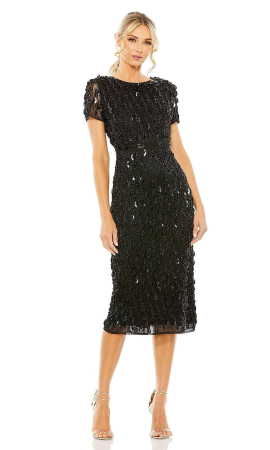 Mac Duggal 93893 - Pearl Beaded Sheath Evening Dress