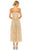 Mac Duggal 93898 - Bejeweled Tea Length Midi Dress Special Occasion Dress