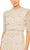 Mac Duggal 94071 - Beaded Quarter Sleeve Long Dress Evening Dresses