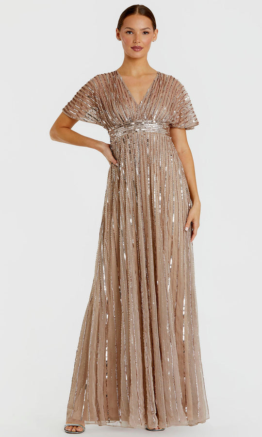 Mac Duggal 94204 - Embellished Empire Waist A-Line Gown
