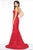 Mac Duggal - Black White Red Style 79082 Sleeveless Dress Evening Dresses