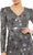 Mac Duggal Cocktail - 5472D Long Sleeve V-Neck Dress Cocktail Dresses 2 / Charcoal