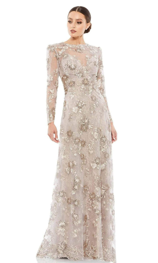 Mac Duggal Evening - 67875D Illusion Jewel A-Line Evening Dress