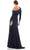 Mac Duggal Evening - 12231 Jewel Cuffed Asymmetrical Long Gown Evening Dresses
