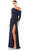 Mac Duggal Evening - 12231 Jewel Cuffed Asymmetrical Long Gown Evening Dresses