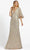 Mac Duggal Evening 4808D - Cape Sleeve Sequin Formal Gown Mother of the Bride Dresses 14 / Wine