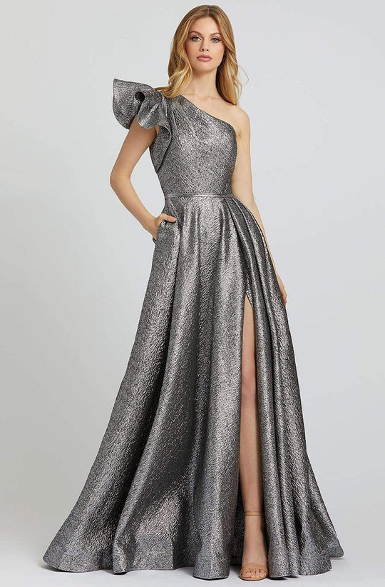 Mac Duggal Prom - 67297M Ruffled One Shoulder A-line Gown