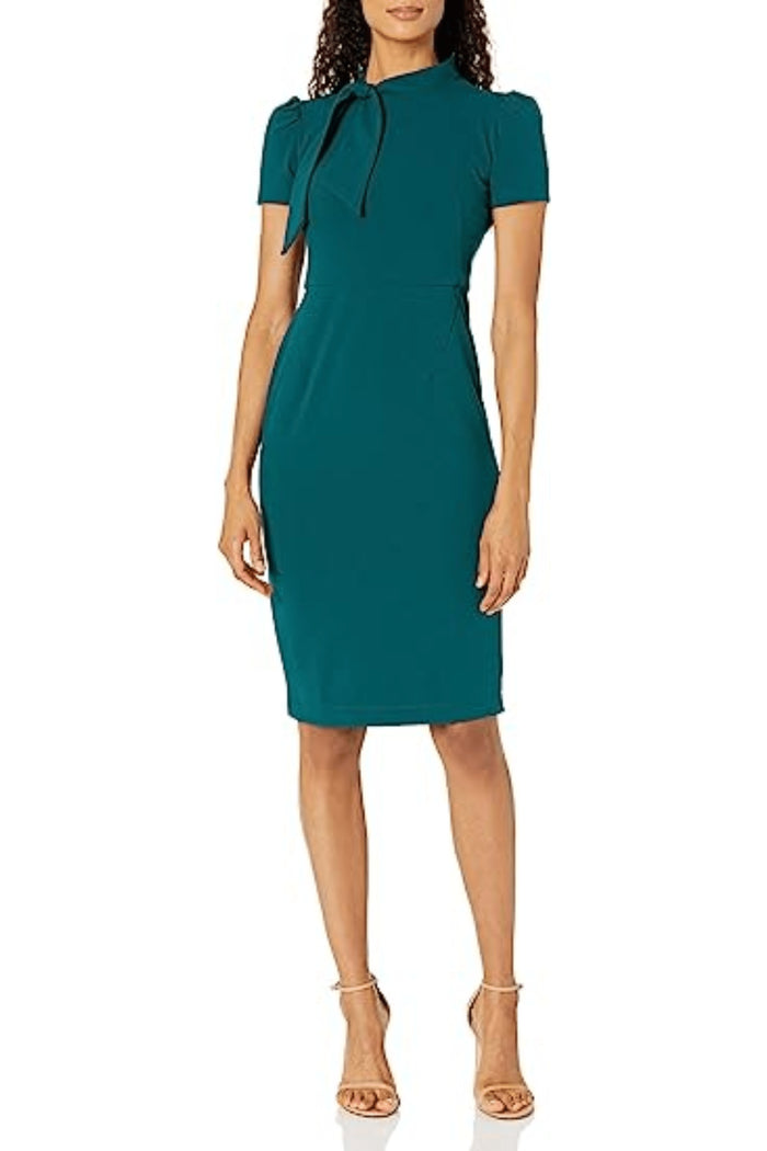Maggy London G3779M - Tie Neck Sheath Dress Special Occasion Dress