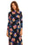 Maggy London G5915M - Floral Print High Neck Casual Dress Special Occasion Dress