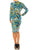 Maggy London GT477M - Long Sleeve Printed Formal Dress Special Occasion Dress