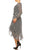 Maison Tara 95614M - Long Sleeve Faux Wrap Formal Dress Special Occasion Dress