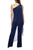 Marina 268281 - Rhinestone Strap Asymmetric Jumpsuit Special Occasion Dress