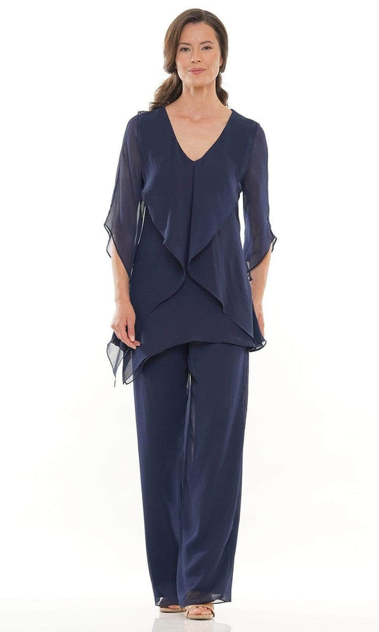 Marsoni by Colors - Ruffle Chiffon Pantsuit M308