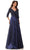 Marsoni by Colors M317 - Portrait Sequin Evening Gown Evening Dresses 4 / Navy