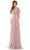 Marsoni by Colors M320 - V-Neck Empire Evening Dress Mother of the Bride Dresses 8 / Slate Blue