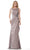 Marsoni by Colors MV1233 - Scoop Ruffled Cascade Formal Gown Formal Gowns 4 / Taupe