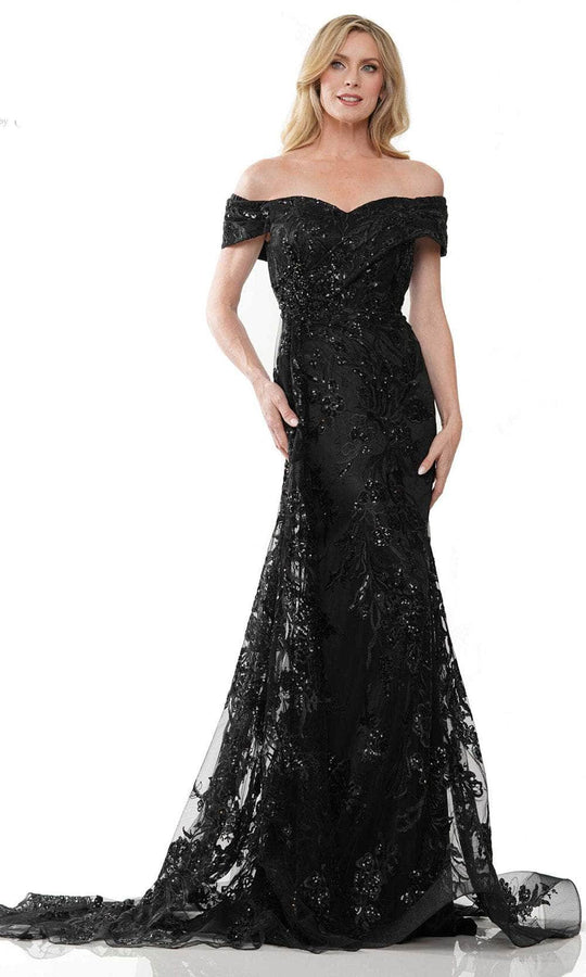 Marsoni MV1242 - Off-Shoulder Embroidered Gown
