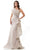 Marsoni by Colors MV1245 - Crumbcatcher Asymmetric Neck Formal Gown Formal Gowns 4 / Taupe