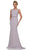 Marsoni by Colors MV1250 - Beaded Illusion Back Evening Gown Evening Dresses 4 / Grey Mauve