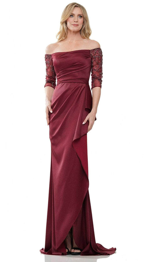 Marsoni by Colors MV1254 - Off Shoulder Sleeve Gown