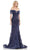 Marsoni by Colors MV1256 - Plunging Beaded Lace Formal Gown Formal Gowns