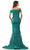 Marsoni by Colors MV1256 - Plunging Beaded Lace Formal Gown Formal Gowns