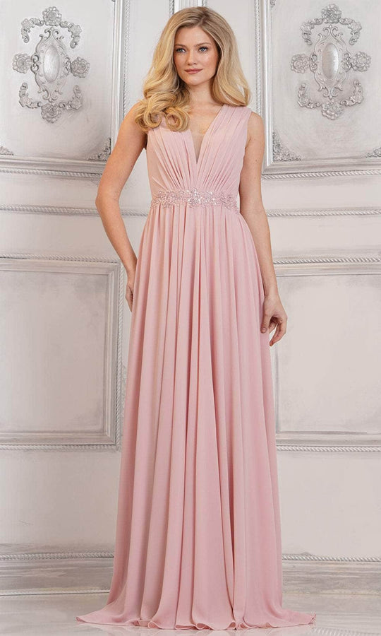 Marsoni By Colors MV1292 - Ruched A-Line Evening Gown