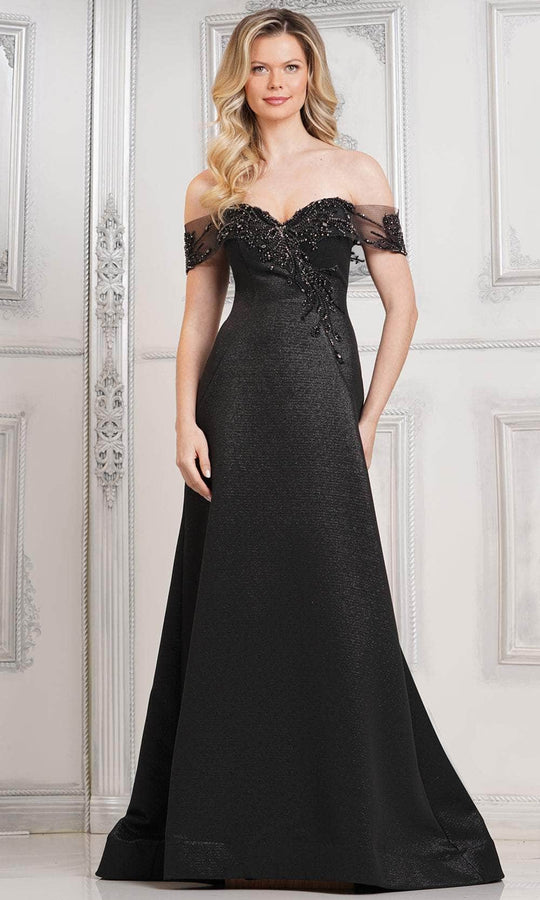 Marsoni by Colors MV1305 - Sweetheart Metallic Brocade Formal Gown