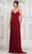 Marsoni by Colors MV1316 - Ruched Sweetheart Evening Dress Special Occasion Dress 6 / Burgundy
