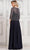 Marsoni by Colors MV1319 - Quarter Sleeve Beaded Illusion Formal Gown Special Occasion Dress