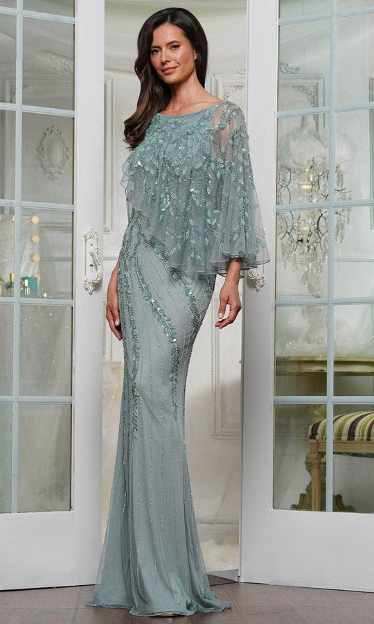 Marsoni by Colors MV1343 - Rhinestone Embellished Column Evening Gown