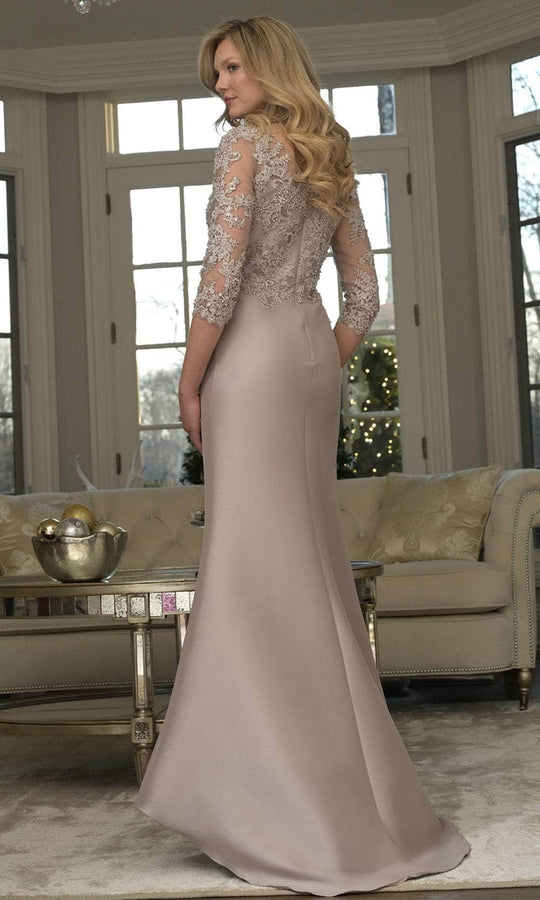 Marsoni by Colors MV1357 - Embroidered Illusion Bodice Gown