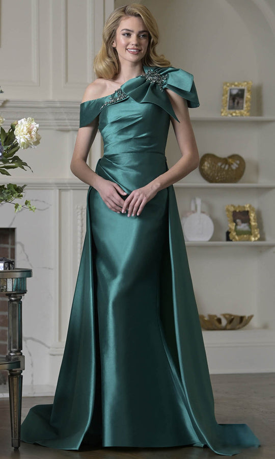 Marsoni by Colors MV1408 - Bow Overskirt Dress